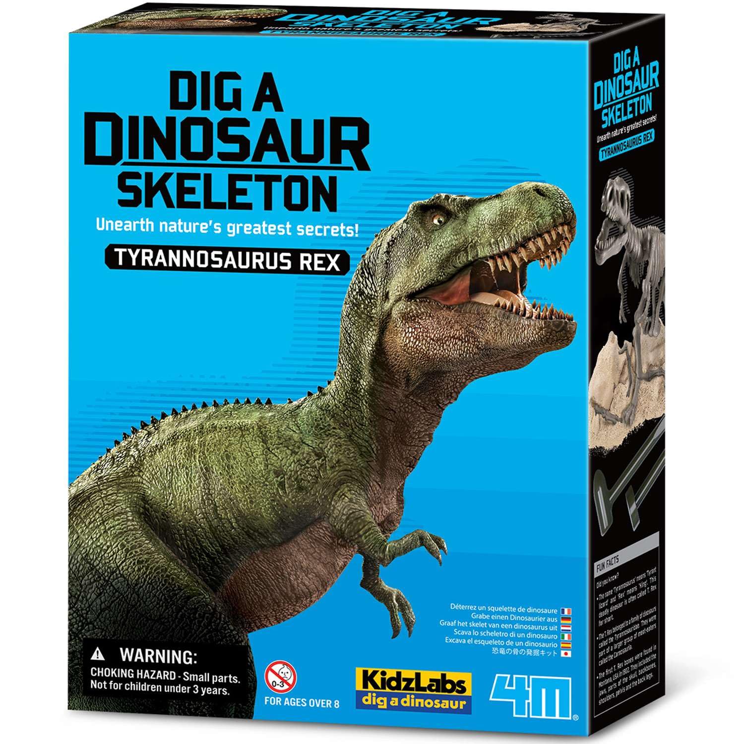 4M 4100 KidzLabs Dig A Tyrannosaurus Rex Dinosaur Skeleton